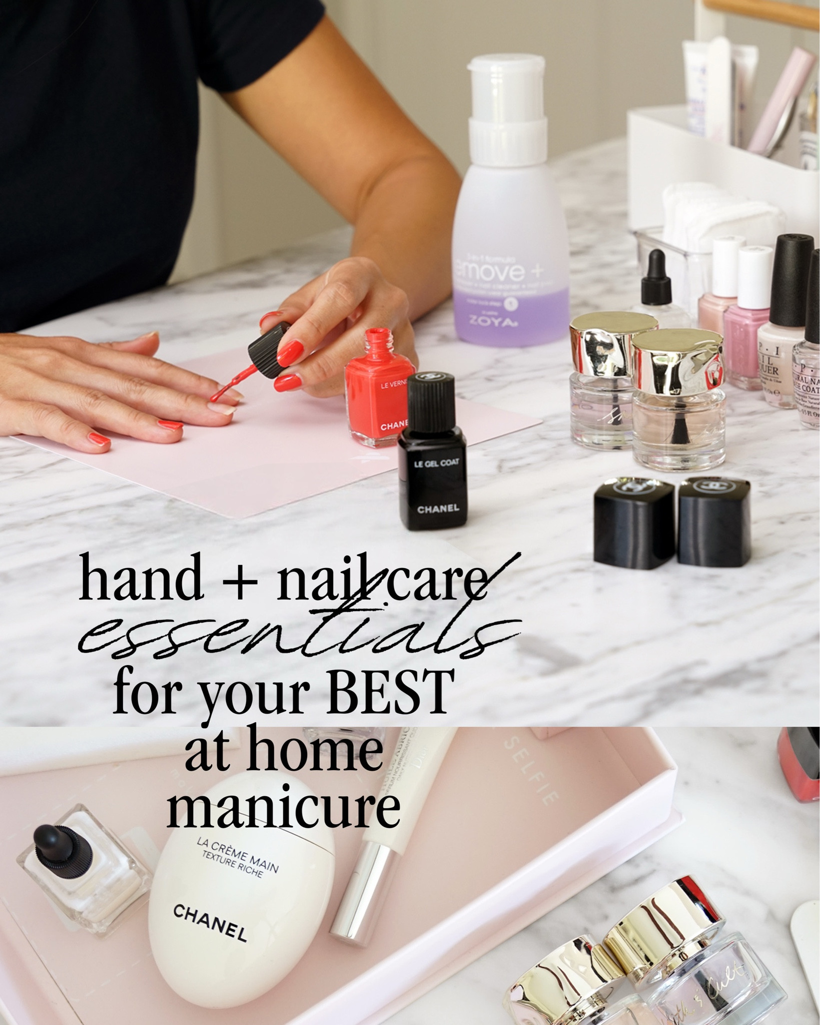Rounding up all of the best hand and nail care essentials! I’ve been doing my own nails for years now and prefer regular polish to keep them healthy. While regular polish won’t last as long as other types of manicures, my routine is more about keeping them polished and healthy!

These are the staples I always come back to:

Cuticle care – Keep them hydrated! I always have oils from @welovecoco @loccitane and @opi in rotation and they make a huge difference.

Tools – A good cuticle remover is my number one essential for keeping my hands healthy and looking their best! I’ve tried tons and the ones from @sallyhansen and @tweezerman are the ones I keep going back to!

Polish removers – Stick to gentle formulas only! These won’t make the nails peel or dry them out. Also having a small brush to clean up excess polish on the edges is essential! The one from @oliveandjune is 10/10.

Base + Top Coat – I usually try to pair the base + top coat with the same as the brand of polish for optimal results, but these four from @opi and @essie never fail (love the quick dry options)

Hand Care – I love trying all kinds of hand creams and treatments but these are the ones I have in rotation (love the hand scrub!)

Extra– Love LED light therapy for the face and scalp so I’ve started it on the hands with @currentbody (will report back later!)

What are your hand and nail care essentials? Please share your HOLY GRAILS in the comments!

#LTKselfcare #LTKBeauty