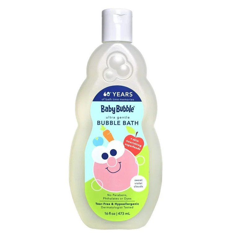 Mr. Bubble Baby Bubble Ultra Gentle Bubble Bath with Skin Nourishing Superfoods, 16 fl oz | Walmart (US)