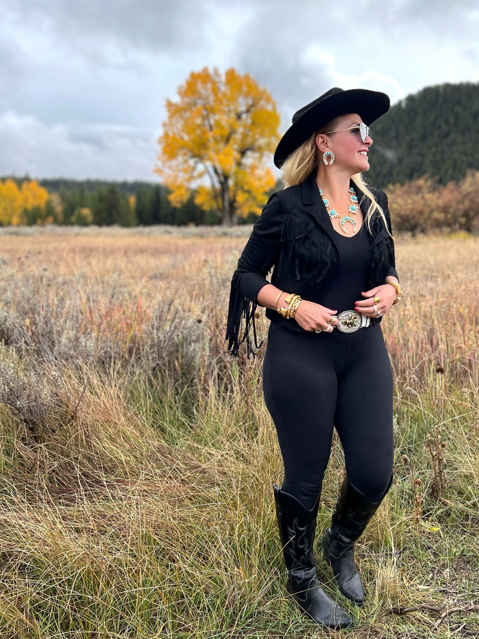 Western Outfits Women I Jackson Hole Outfits for Women I Country Concert Outfit

Taylor swift concert outfit ideas I Wyoming rodeo outfit | rave outfits festivals | rodeo outfits for women | Jackson Hole rodeo outfits for women | rodeo outfit | Jackson Hole outfits spring | Wyoming rodeo outfits | all black outfit | black on black outfit | black on black | country concert outfit | country concert outfit ideas | country concert outfits | country concert outfit ideas winter | rodeo outfit | rodeo outfit ideas | western glam outfit | rodeo outfits for women | rodeo outfits winter | cowgirl outfit | rodeo outfits | western outfits | western outfits women | country glam outfit | Jackson Hole outfit | Jackson Hole outfits | rodeo outfits for women | Jackson Hole outfits for women | country concert outfit | country concert outfits


Fringe Jacket large, Sleeveless top large, denim leggings large, cowboy boots size 10, cowboy hat

#LTKSeasonal #LTKOver40 #LTKSaleAlert #LTKTravel #LTKgrwm #LTKootd #LTKMidsize #LTKU #LTKWorkwear