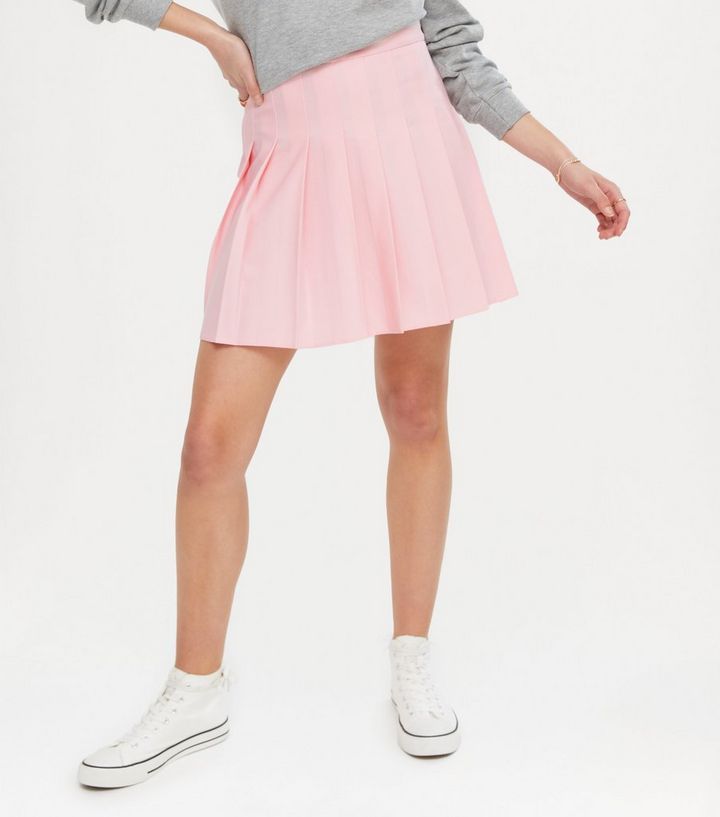 Pink Pleated Mini Tennis Skirt 
						
						Add to Saved Items
						Remove from Saved Items | New Look (UK)