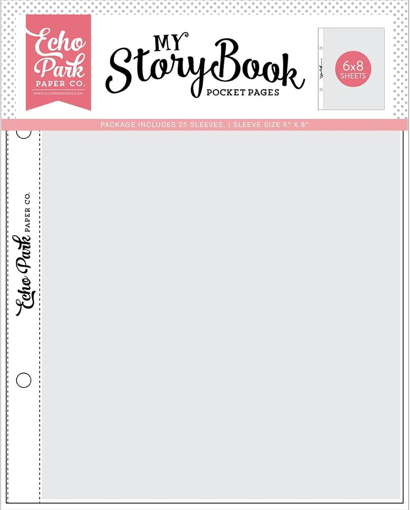 Echo Park Paper Co. 25 Pack Designer Pocket 6 x 8 Page - 6 x 8 Pocket | Amazon (US)
