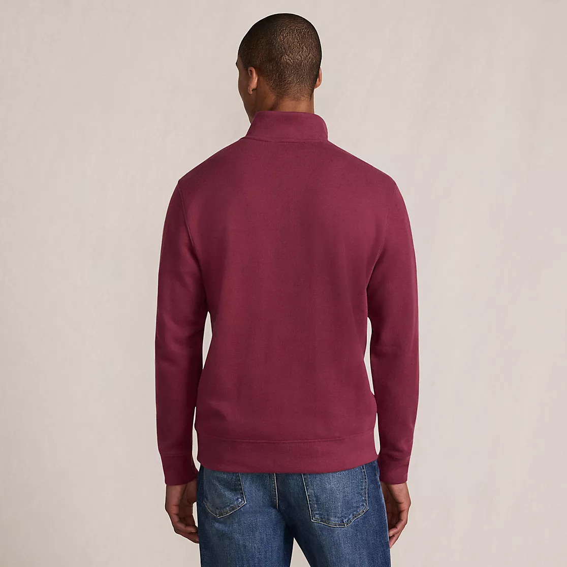 Bedford Rib Quarter Zip Pullover Sweater | Lands' End (US)