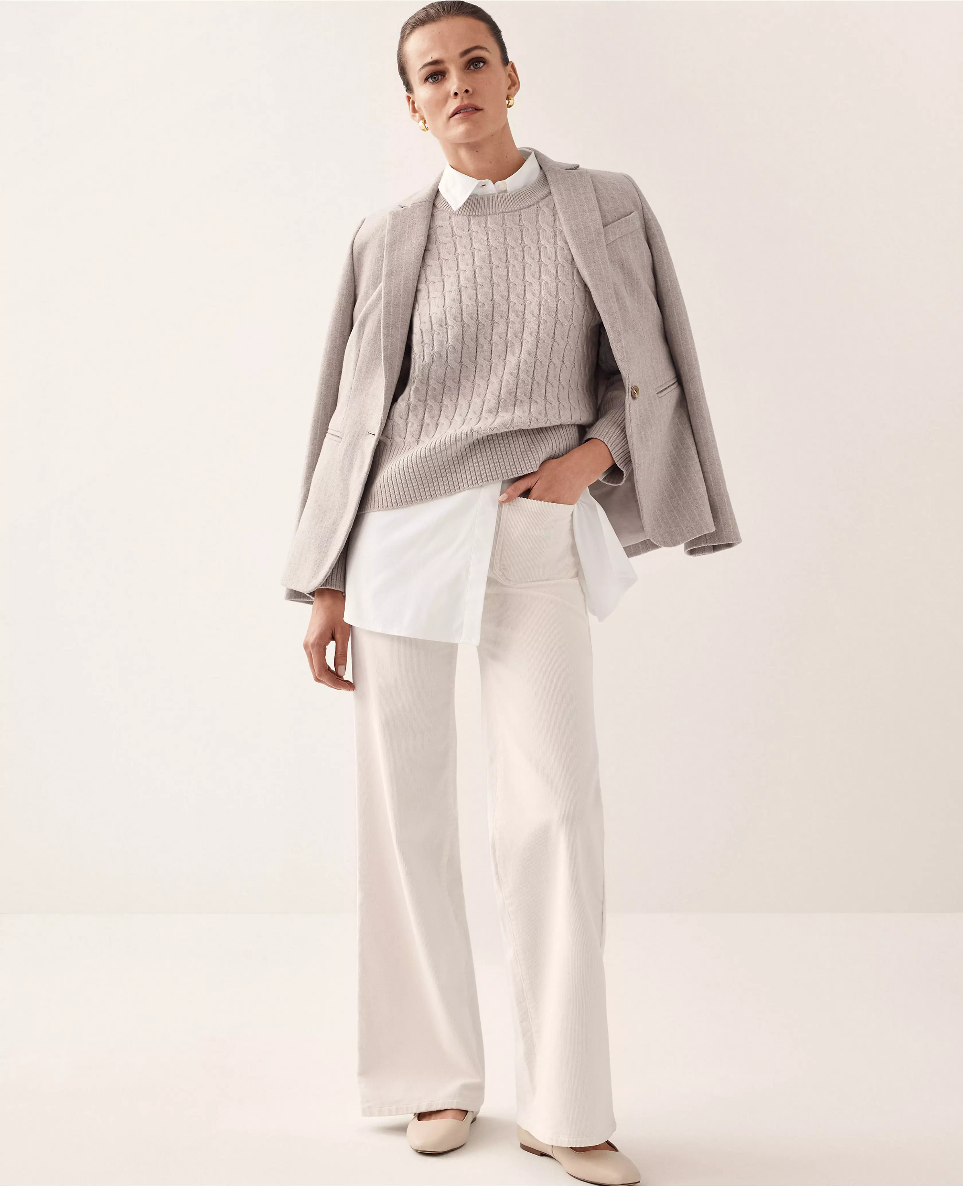The Patch Pocket Corduroy Flare Pant | Ann Taylor