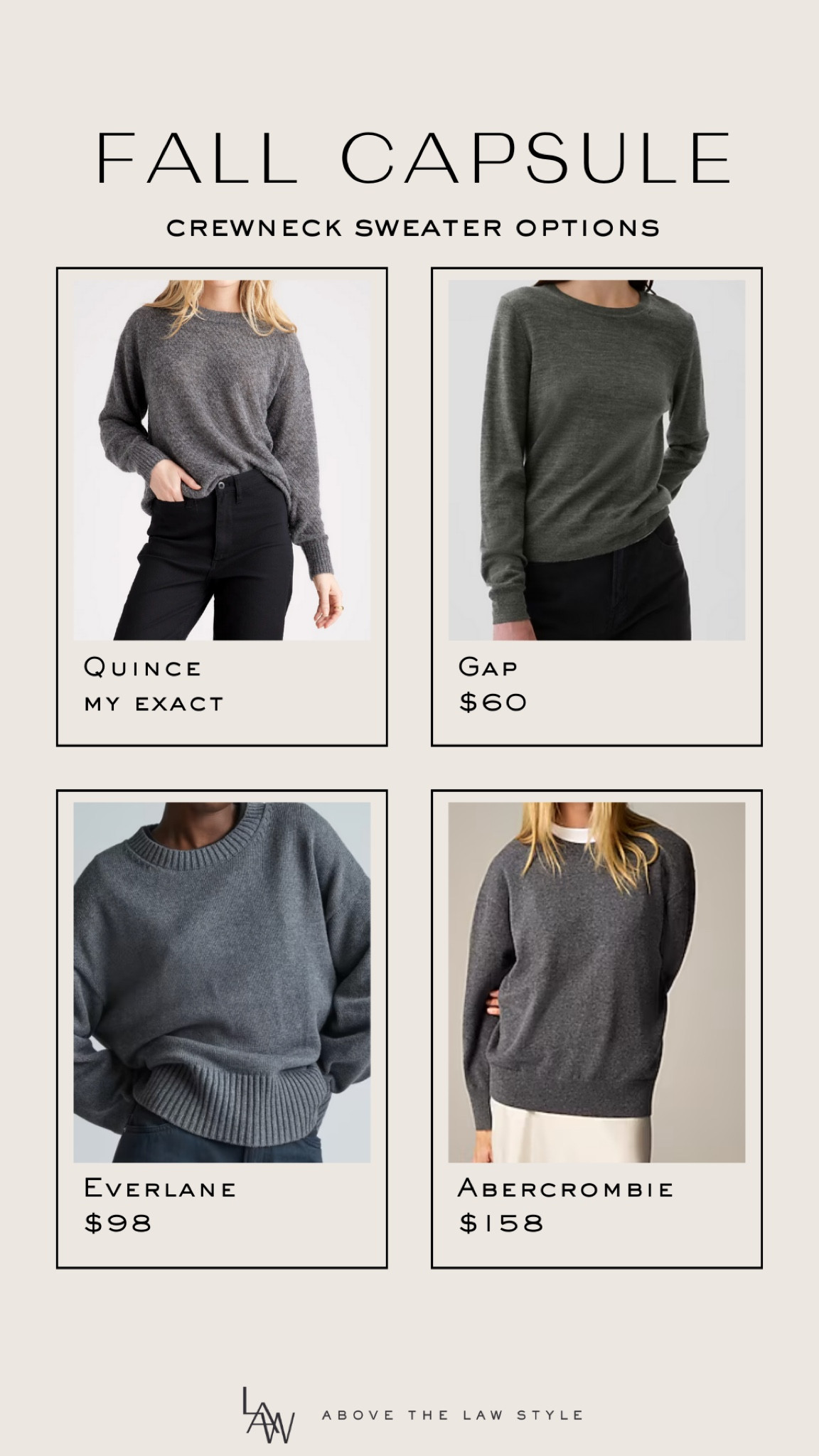 Fall Capsule: Crewneck Sweater

#LTKStyleTip #LTKFindsUnder100 #LTKFindsUnder50