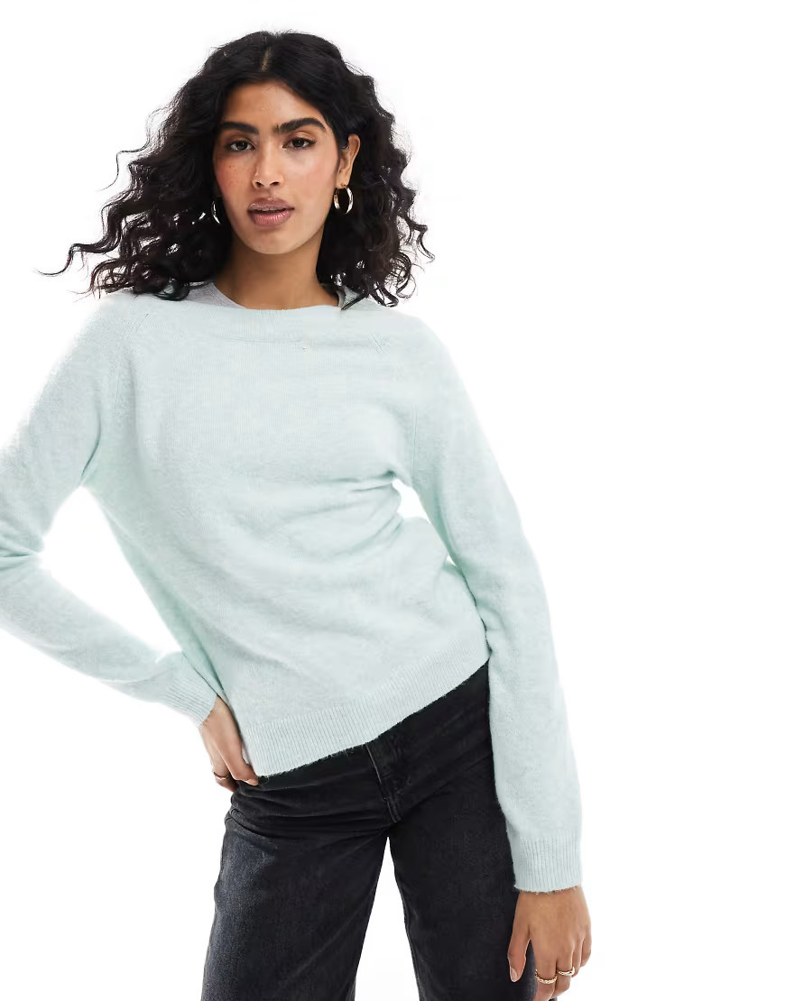 ONLY – Pullover in Minzgrün mit Rundhalsausschnitt | ASOS (Global)