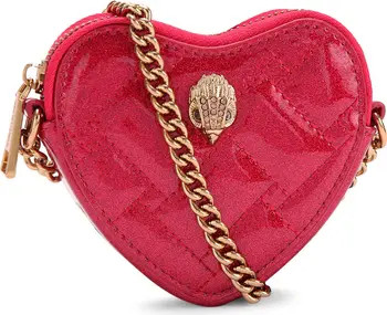 Kurt Geiger London Micro Heart Leather Crossbody Bag | Nordstrom | Nordstrom