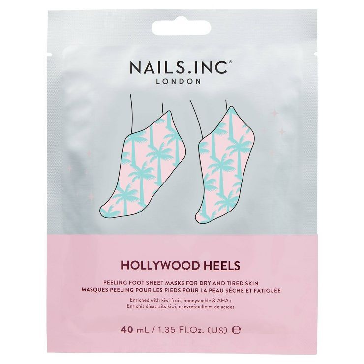 Nails Inc. Hollywood Heels Hydrating Foot Mask - 0.6 fl oz | Target