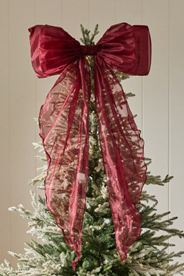 Organza Bow Tree Topper | Anthropologie (US)