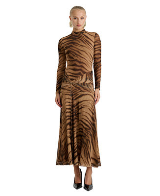 Women's Lea Long-Sleeve Ruched Midi Dress | Macy's