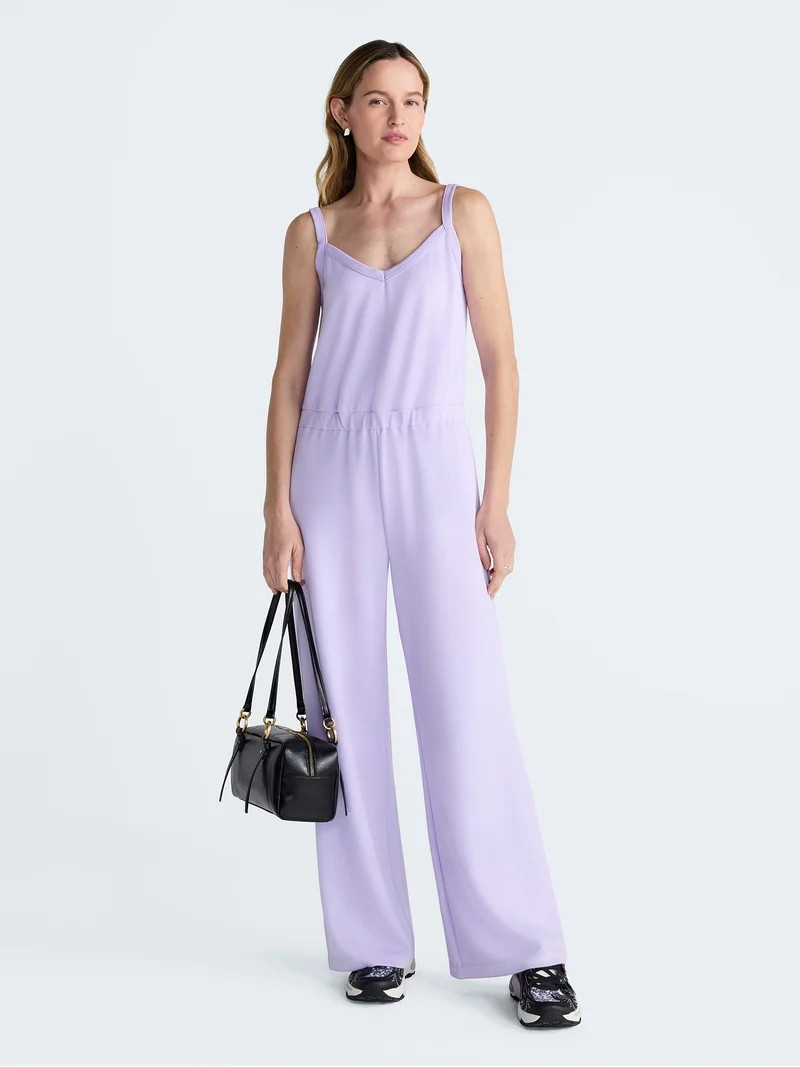 Scoop Women's and Women's Plus Scubaknit Tank Jumpsuit, Sizes XS-4X | Walmart (US)