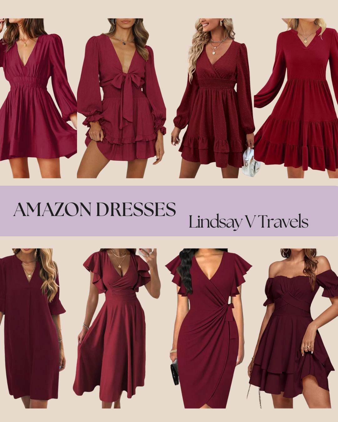 Burgundy dress round-up? YES please. 🍷
I found 8 burgundy beauties on Amazon that are perfect for this season — whether you're attending a wedding, heading to a holiday dinner, or just want something bold and beautiful in your closet.
From flowy maxis to cozy knits and silky numbers, everything is under budget and linked on my LTK. Which one are you wearing first? 

 

#LTKSeasonal #LTKFindsUnder50 #LTKStyleTip