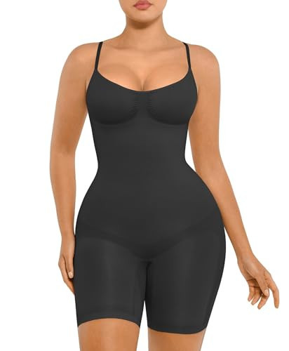 FeelinGirl Hip Enhancer Bodysuit Body Shaper Plus Size Seamless Full Body Waist Trainer Tummy Control Shapewear Back Support Black 3XL/4XL | Amazon (US)