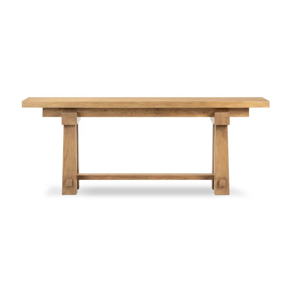 Josette Console Table Honey Oak Veneer | Gracious Style