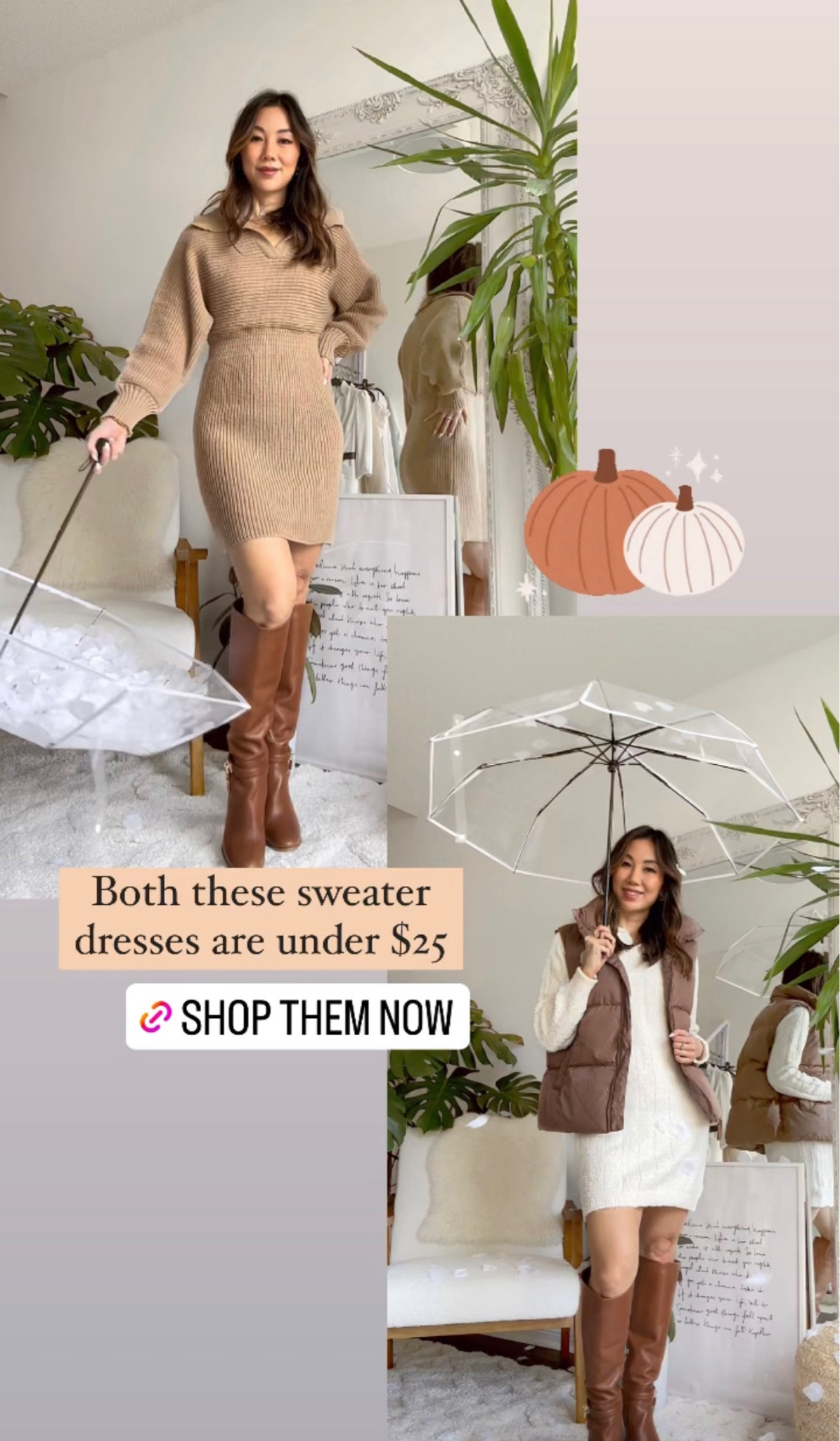 Affordable cozy sweater dresses for fall! All under $25!! Perfect for work, school, going out and weekend! 

#LTKstyletip #LTKsalealert #LTKSeasonal