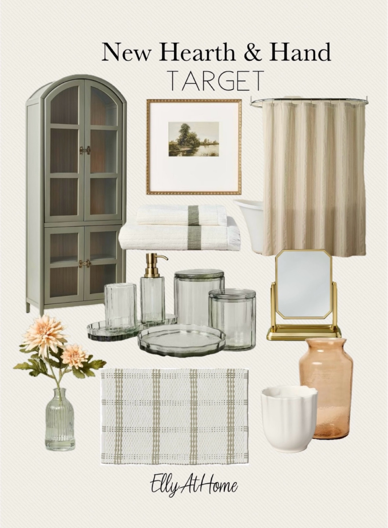 New Hearth and Hand with Magnolia at Target spring collection! Shop bathroom accessories, cabinet, rugs, soap dispenser, jars, shower curtain and more! Shop soon, free shipping. 

#LTKHome #LTKFindsUnder50 #LTKStyleTip
