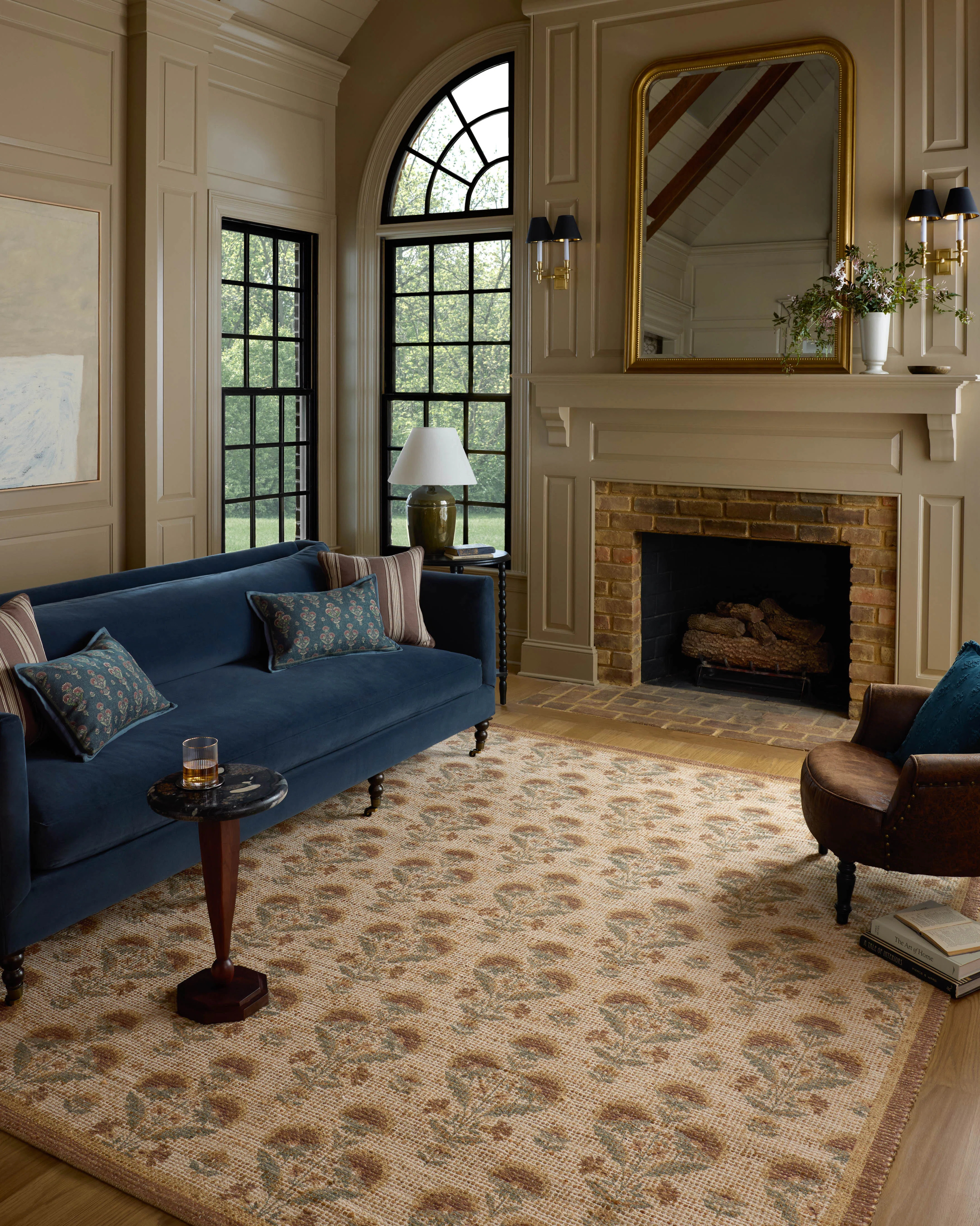 Chris Loves Julia x Loloi Rue Wheat / Sage Area Rug | Wayfair North America