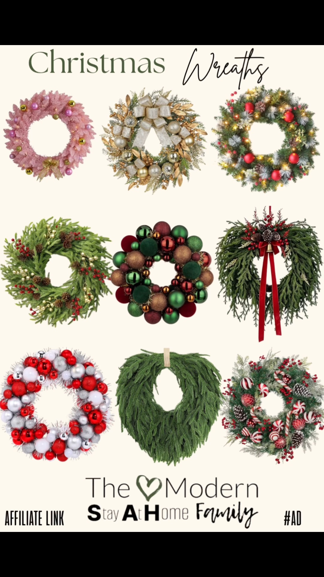 Nothing says “welcome home for the holidays” like a beautiful Christmas wreath on your front door. 🎄 Whether your style is classic red and green, elegant flocked greenery, rustic farmhouse, vintage-inspired, or modern neutral Christmas decor, the right wreath instantly makes your entryway feel warm, festive, and inviting. I’ve rounded up some of my favorite Christmas wreaths that are perfect for front doors, porches, entryways, mantels, and even indoor decorating. These timeless pieces make it easy to create a cozy holiday home you’ll love coming back to all season long.

Christmas wreath, Christmas wreaths, front door wreath, holiday wreath, Christmas front door decor, Christmas porch decor, outdoor Christmas decorations, indoor Christmas decor, winter wreath, evergreen wreath, flocked wreath, pre-lit Christmas wreath, farmhouse Christmas decor, rustic Christmas decor, modern Christmas decor, traditional Christmas decor, luxury Christmas decor, red and green Christmas, neutral Christmas decor, festive front porch, Christmas entryway, holiday home decor, cozy Christmas home, seasonal decorating, Christmas decorating ideas, Christmas home inspiration, front porch Christmas ideas, holiday decorating inspiration, winter home decor, classic Christmas style.

#LTKSeasonal #LTKHome #LTKSaleAlert