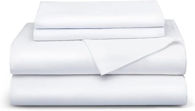 Bedsure 100% Viscose from Bamboo Sheets Set 4PCs King White - Cooling Breathable Bed Sheets for K... | Amazon (US)