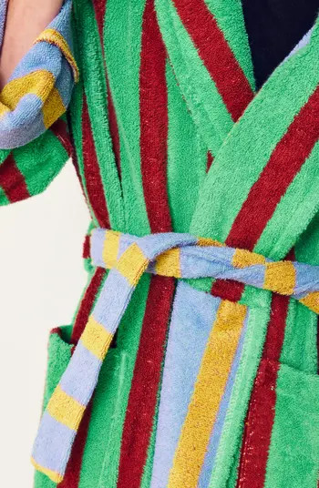 Dusen Dusen Nicolas Stripe Terry Bathrobe | Nordstrom | Nordstrom