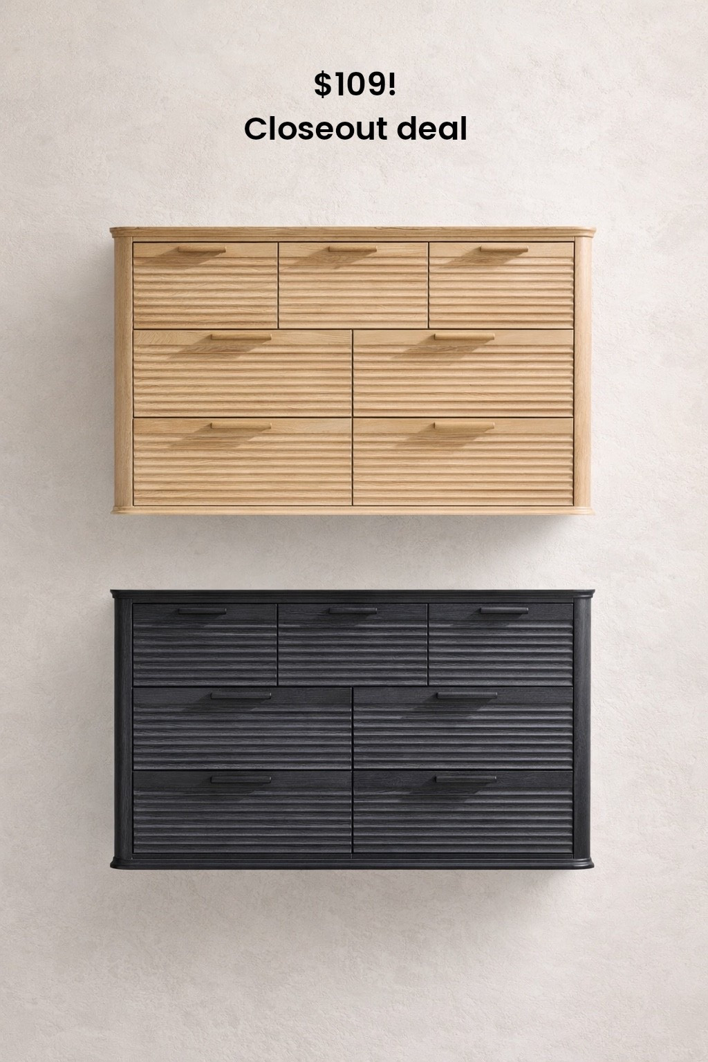 Only $109 for this gorgeous dresser!! 🤯🚨 close our deal / 62% off! Will sellout quickly at this price 