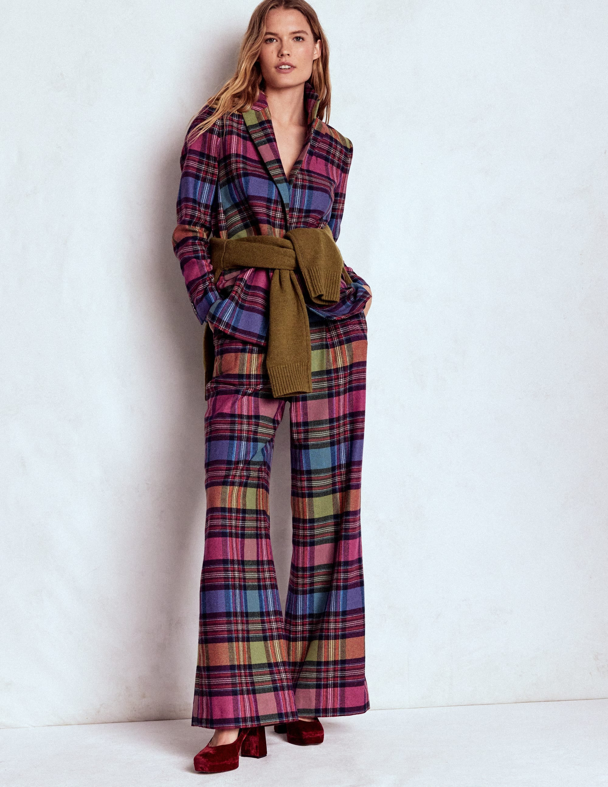 Woodbridge Check Blazer-Multi Blanket Check | Boden (US)