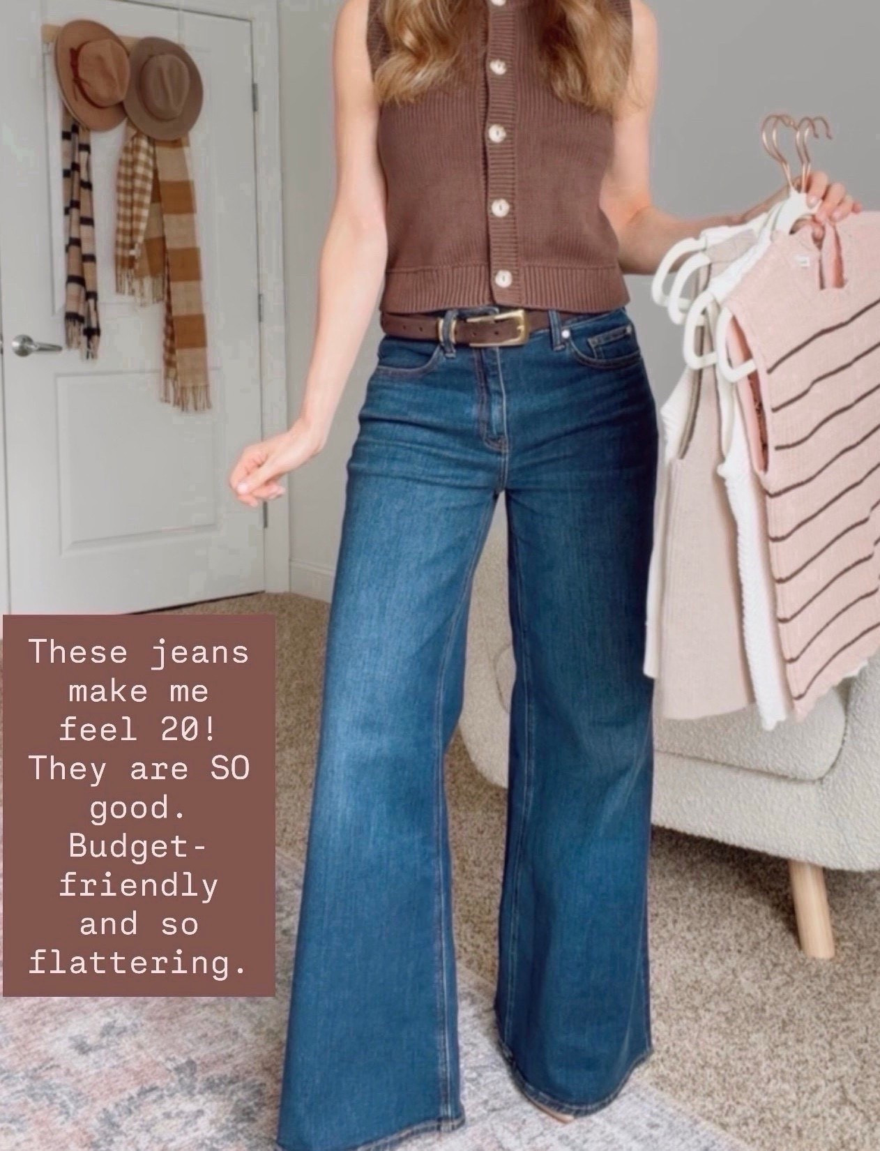 These jeans are so flattering and make my legs look so long every time I put them on.

wide leg jeans women, flattering jeans, high waisted jeans, dark wash denim, casual outfit ideas, women over 40 style, everyday outfits, spring outfits women, capsule wardrobe, comfortable jeans, affordable fashion finds, casual chic style



#LTKWorkwear #LTKMothersDay #LTKOver40