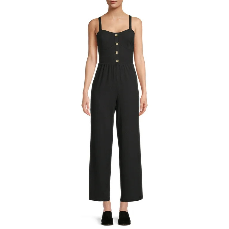 No Boundaries Juniors' Bra Cup Jumpsuit - Walmart.com | Walmart (US)
