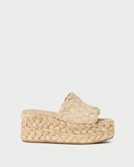 Aaron Natural Braided Straw Mule | Loeffler Randall