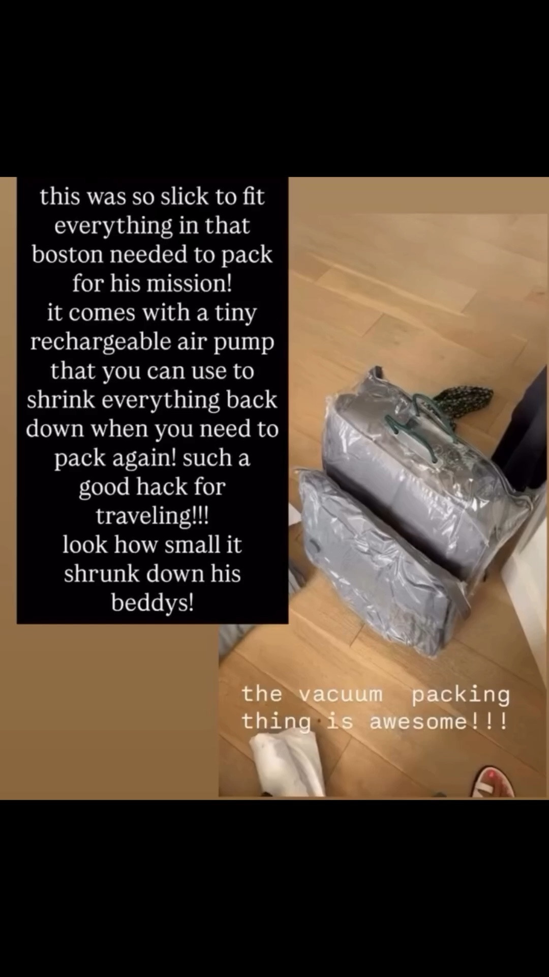 this is so good for fitting everything in your luggage! boston was able to fit his beddy’s!

#LTKdayinmylife #LTKSaleAlert #LTKTravel