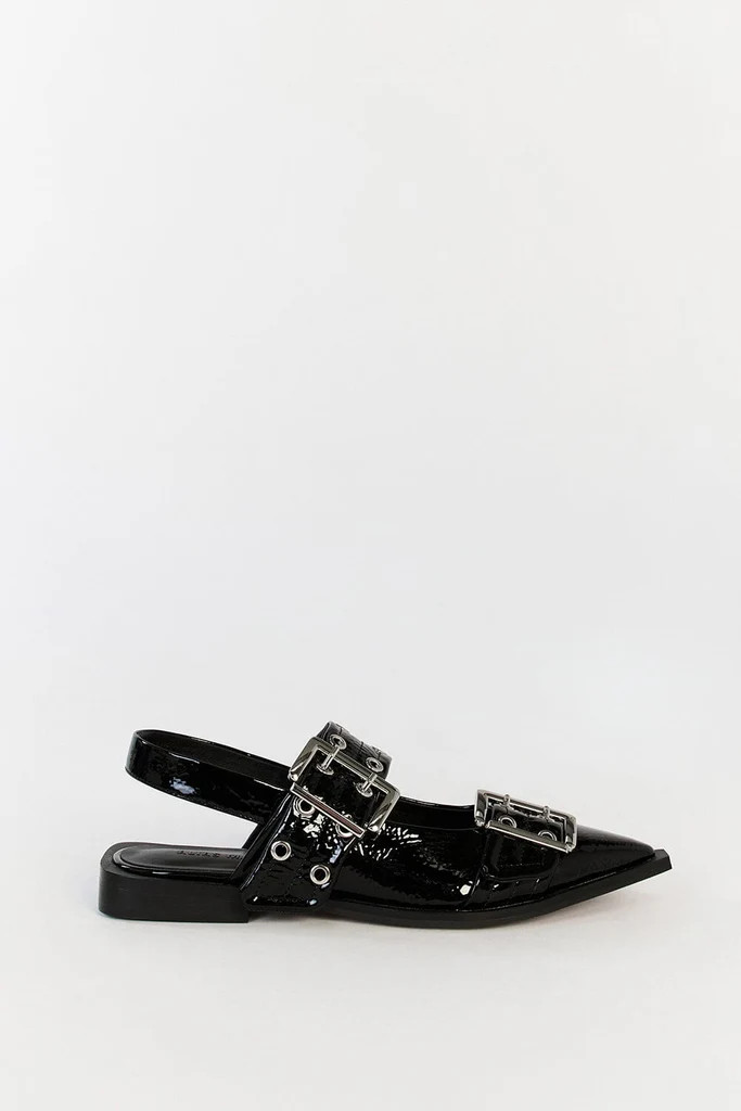 ALIAS MAE ZIA BLACK FLAT | DISSH