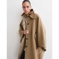 JAEGER Double Faced Pure Wool Cape Coat Camel | Marks & Spencer (UK)