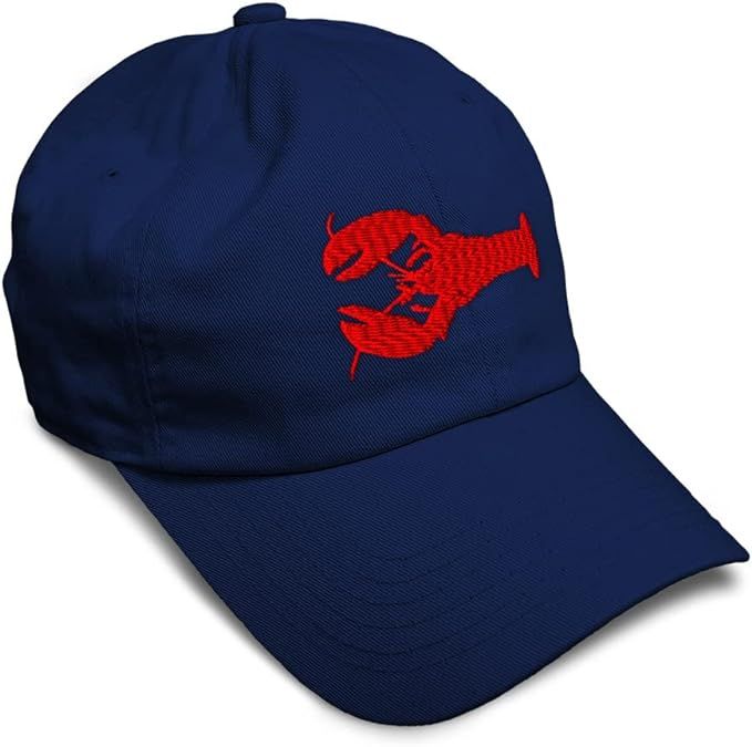 Soft Baseball Cap Lobster B Embroidery Ocean and Sea Life Lobster Embroidery Cotton Dad Hats for ... | Amazon (US)