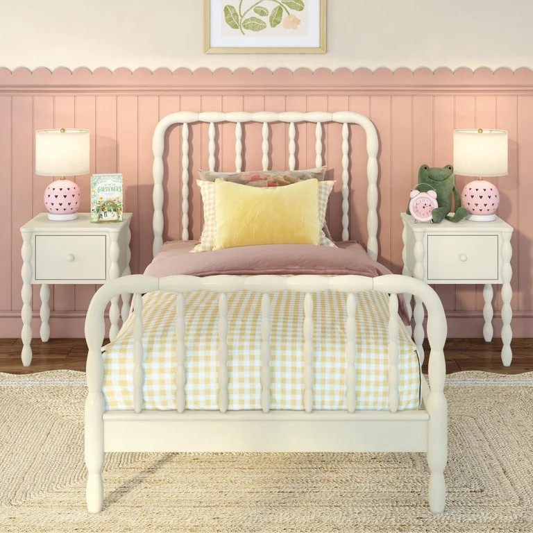 Jenny Lind Twin Bed, Linen White (12-0602) | Walmart (US)