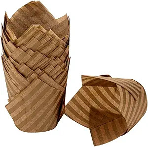 Restaurantware Panificio 3.5 Ounce Baking Cups 50 Disposable Paper Baking Cups - Greaseproof Oven... | Amazon (US)