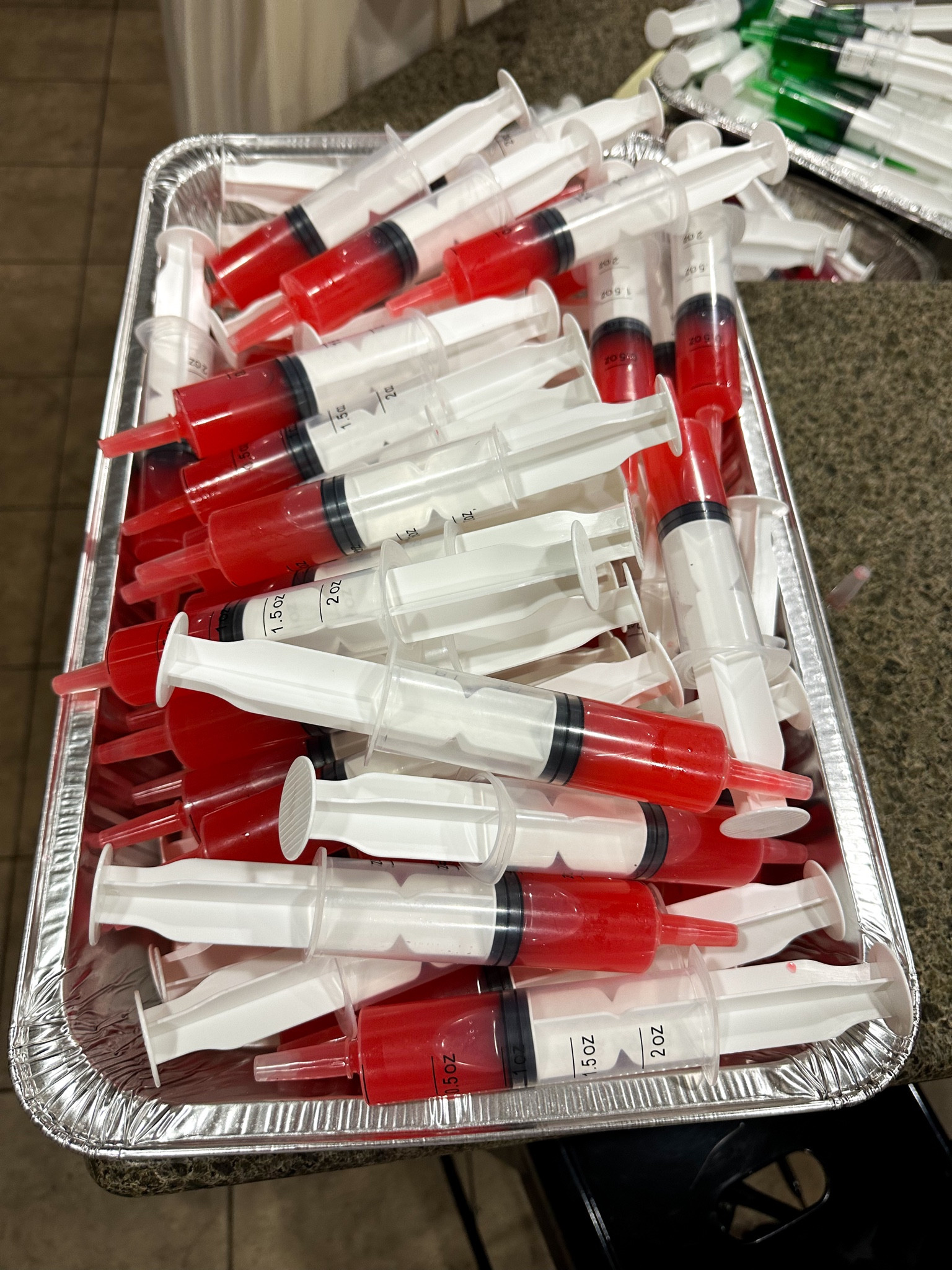 As always these were a guy at the Halloween party! I did a mixed cocktail shooter instead of jello. 

#jelloshots #halloweensyringe #halloweenparties #mixeddrink #amazonhosting #amazonhalloween

#LTKParties #LTKHalloween