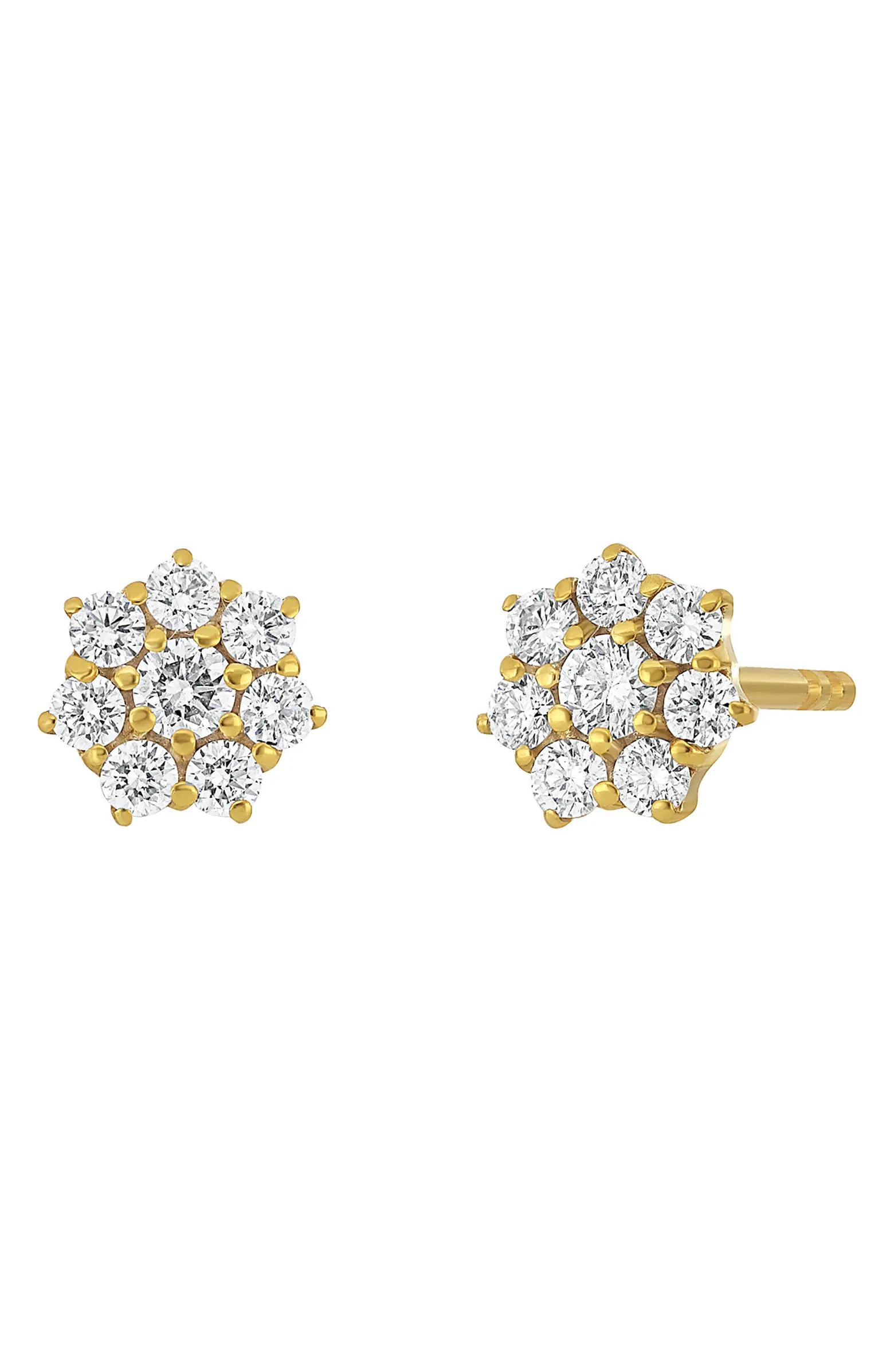 Bony Levy Icons 18K Gold Diamond Flower Stud Earrings | Nordstrom | Nordstrom