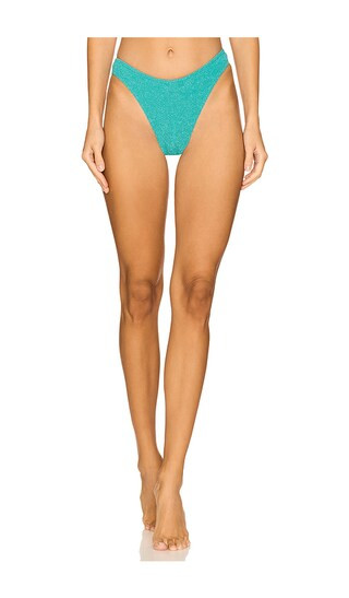 Christy Brief in Teal Lurex | Revolve Clothing (Global)