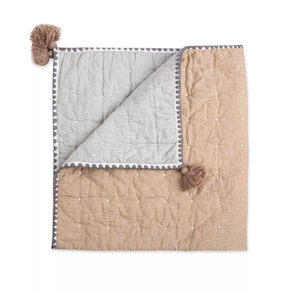 Crane Baby Quilted Baby Reversible Blanket - Ezra Copper | Target