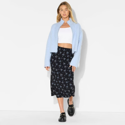 Women's Full Zip Mock Turtleneck Cardigan - Wild Fable™ | Target