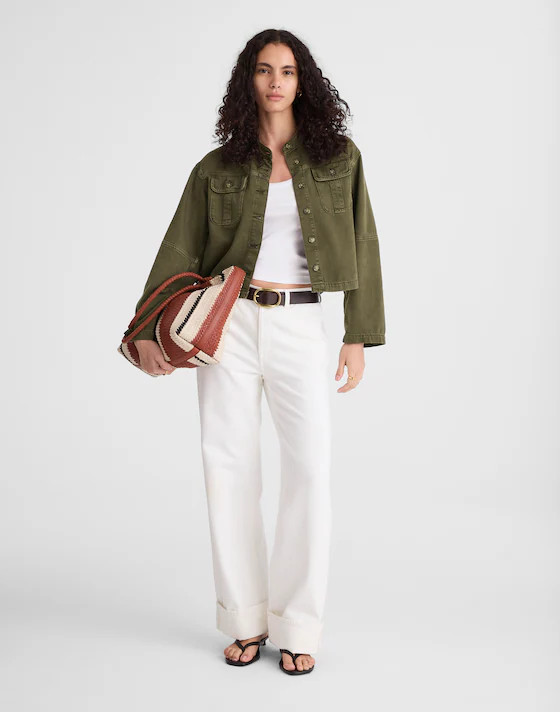 Garment-Dyed Cocoon-Sleeve Lady Jacket | Madewell | Madewell