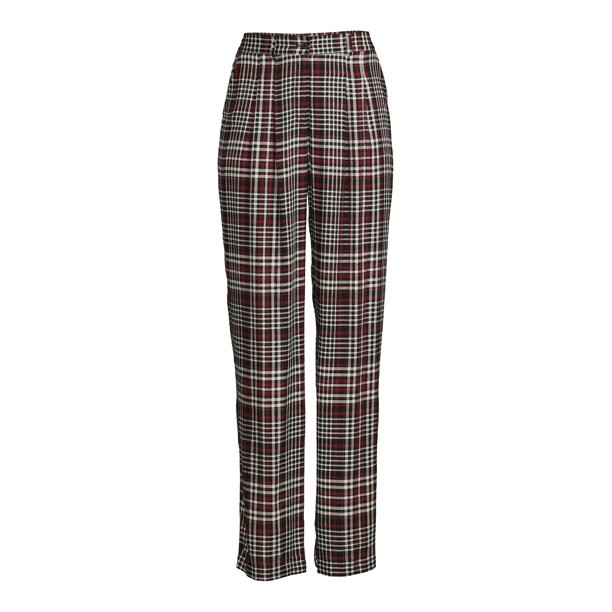 No Boundaries Juniors' Plaid Trousers - Walmart.com | Walmart (US)