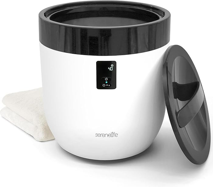 SereneLife Counter Towel Warmer Bucket - with Customized Fragrance for Spa and Bathroom, Luxury H... | Amazon (US)