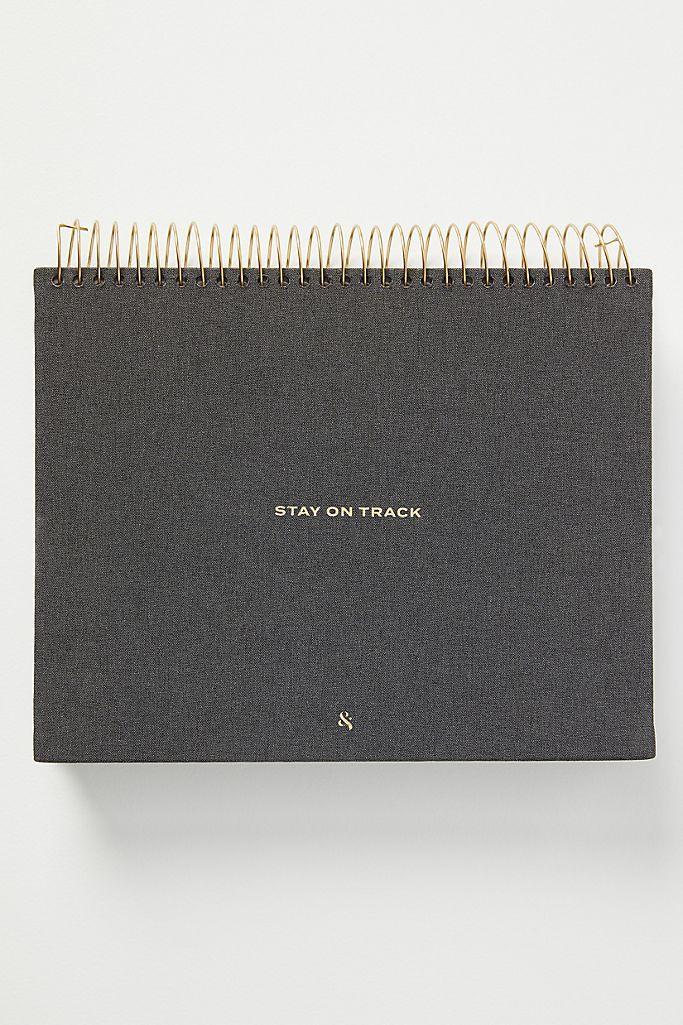 Wit & Delight Stay On Track Spiral Deskpad | Anthropologie (US)