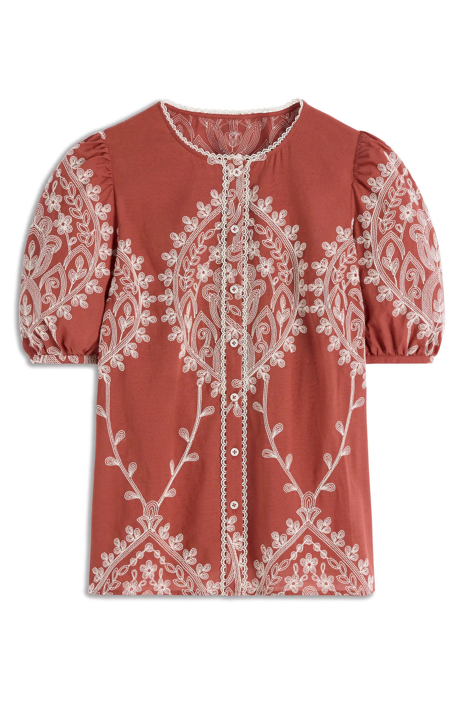 Leah Embroidered Top | Nordstrom