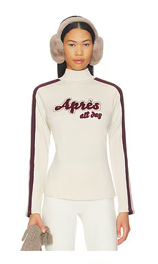 Alp N Rock Apres All Day Mockneck Sweater in Heather Ivory & Rose from Revolve.com | Revolve Clothing (Global)