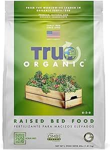 True Organic Raised Bed Plant Food Granular Fertilizer 4 lbs - CDFA, OMRI Listed for Organic Gard... | Amazon (US)