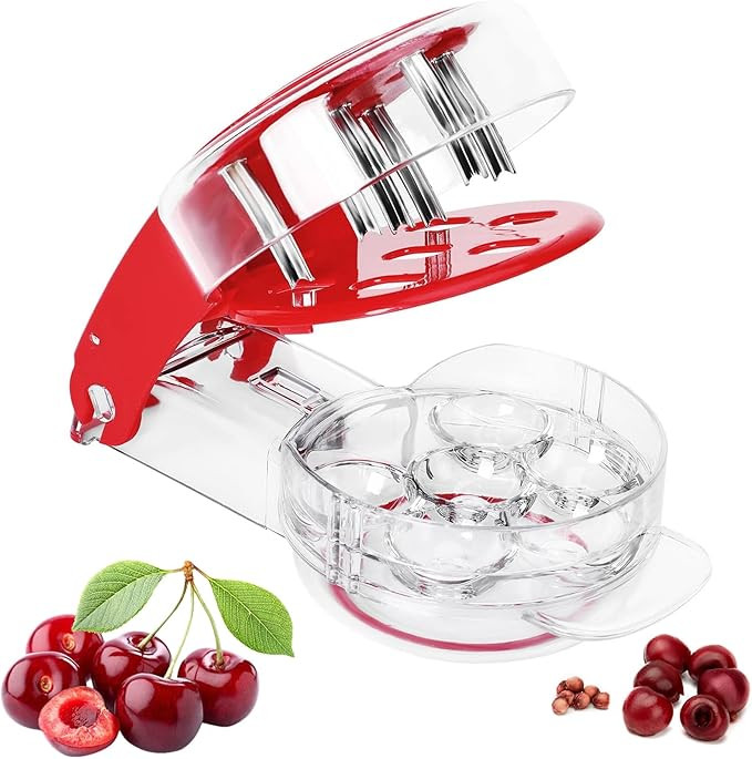 Cherry Pitter - Makmzoon Multi Cherries Corer Stainless Steel Pitter Tool with Labor-Saving Desig... | Amazon (US)