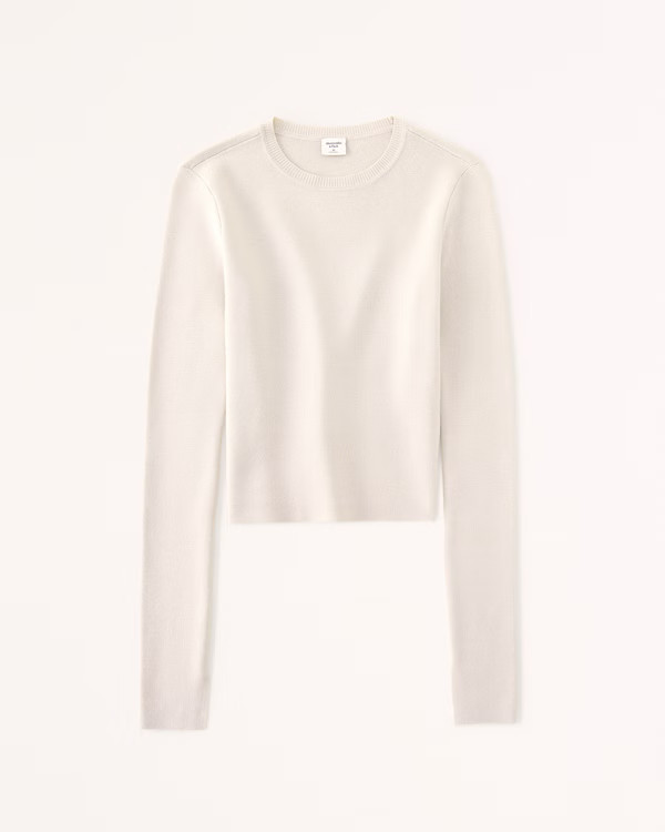 Women's Slim Crew Sweater | Women's Tops | Abercrombie.com | Abercrombie & Fitch (US)