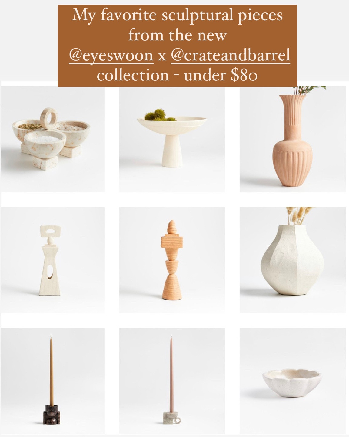 Sculptural and earthy home decor 

#LTKhome #LTKunder100