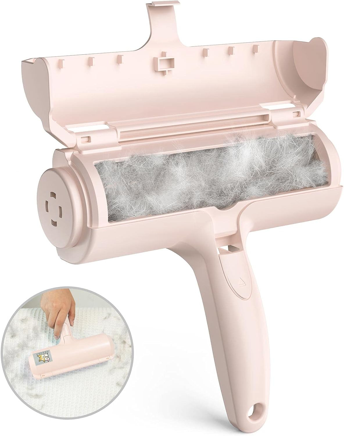 ORDORA Pet Hair Remover for Furniture/Bed, Reusable Dog Hair Remover Roller for Dog & Cat, Self-C... | Amazon (US)